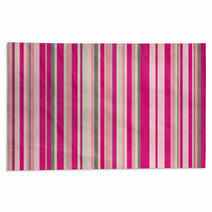 Retro Stripe Pattern In Grey  And Pink Rugs 67412119