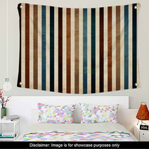 Retro Stripe Pattern Wall Art 67612345