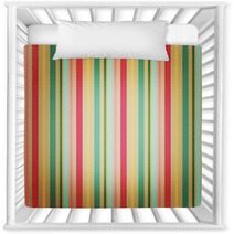 Retro Stripe Pattern With Bright Colors Nursery Decor 67815734