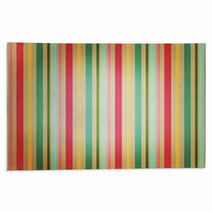 Retro Stripe Pattern With Bright Colors Rugs 67815734
