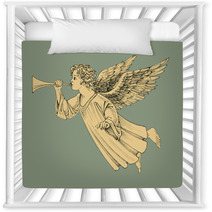 Retro Style Christmas Angel Nursery Decor 93472373