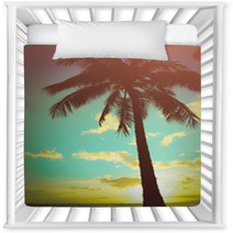 Retro Styled Hawaiian Palm Tree Nursery Decor 65314090