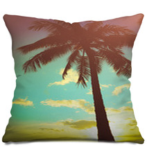 Retro Styled Hawaiian Palm Tree Pillows 65314090