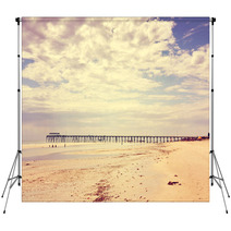Retro Vintage Instant Filter Wide Open Beach Backdrops 68045627