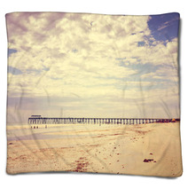 Retro Vintage Instant Filter Wide Open Beach Blankets 68045627