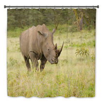 Rhino On African Grasslands Bath Decor 58393197