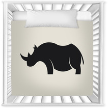 Rhino Silhouette Nursery Decor 63252437