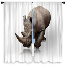 Rhinoceros Window Curtains 34109125