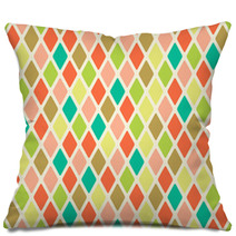 Rhombus Seamless Pattern Pillows 44647148