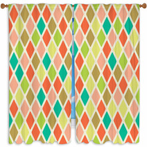 Rhombus Seamless Pattern Window Curtains 44647148