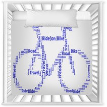 Ride On Bike Word Cloud Nursery Decor 84085849