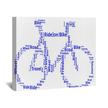 Ride On Bike Word Cloud Wall Art 84085849