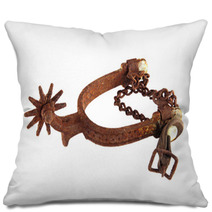Riding Spur On White Background. Pillows 71229346