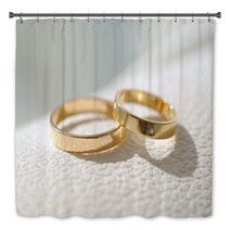 Rings On Leather Surface Bath Decor 60353207