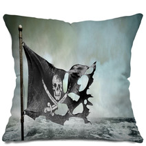Ripped Torn Flag Pillows 33220893