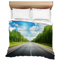 Road In Summer Forest Bedding 61515040