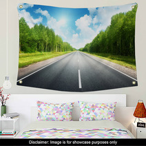Road In Summer Forest Wall Art 61515040