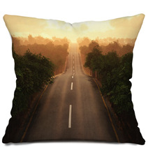 Road Through The Forest Pillows 67533611