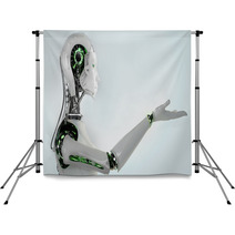 Robot Android Women Backdrops 56431429