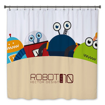 Robot Design Bath Decor 66808637