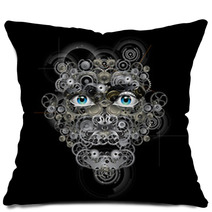 robot head Pillows 59259608