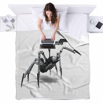 Robot Spider Blankets 70489980