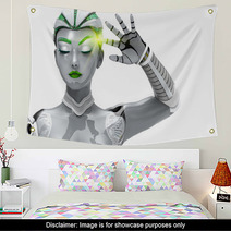 Robot Woman Wall Art 65112272
