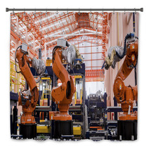 Robots Welding In A Production Line Bath Decor 65895205