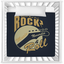 Rock And Roll Graphic For T Shirt Tee Design Vector Illustration Nursery Decor 119675318