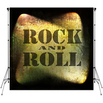 Rock And Roll Music, Old Rusty Wall Background Backdrops 59993571