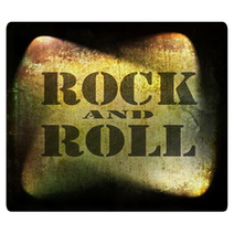 Rock And Roll Music, Old Rusty Wall Background Rugs 59993571