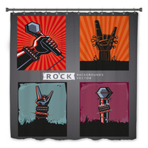 Rock Backgrounds Four Templates For Rock Posters Bath Decor 96070530