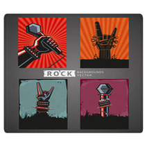 Rock Backgrounds Four Templates For Rock Posters Rugs 96070530