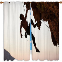 Rock Climber Window Curtains 45844099