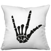 Rock Skeleton Hand Pillows 63136906