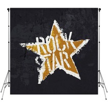 Rock Star Vector Grunge Design Backdrops 107133916