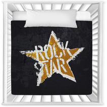 Rock Star Vector Grunge Design Nursery Decor 107133916