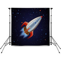 Rocket In Space Backdrops 63062560