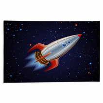 Rocket In Space Rugs 63062560
