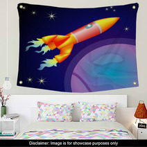 Rocket Space Ship Wall Art 680989