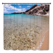 Rocks And Crystal Clear Waters Of Paradise Beach, Kos - Greece Bath Decor 66609150