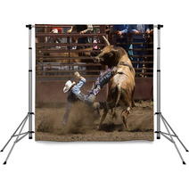 Rodeo Bull Rider Backdrops 822866