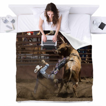 Rodeo Bull Rider Blankets 822866
