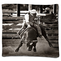 Rodeo Cowboy Bull Riding - Converted With Added Grain Blankets 3668216
