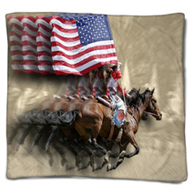 Rodeo Queens & Flags Blankets 728977