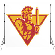 Roman Centurion Soldier With Sword And Shield Backdrops 42304279
