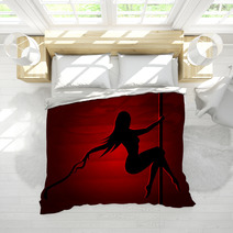 Romantic Dancing Girl In Red Light Bedding 71944645