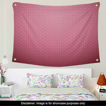 Romantic Vector Seamless Pattern (tiling). Sweet Pink Wall Art 61053280