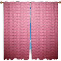Romantic Vector Seamless Pattern (tiling). Sweet Pink Window Curtains 61053280