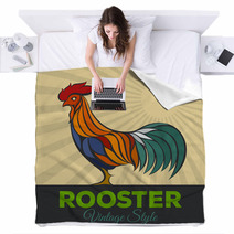 Rooster Logo Blankets 88809157
